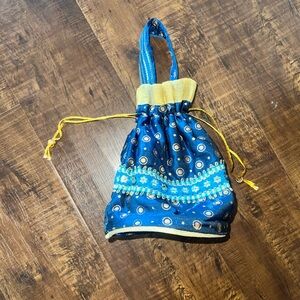 Unique Vintage Drawstring Purse